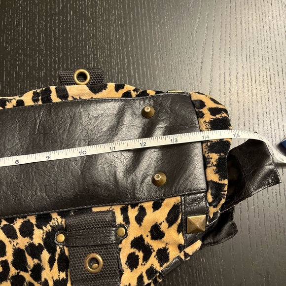 Vintage Betsey Johnson leopard print hand bag purse - Picture 12 of 14
